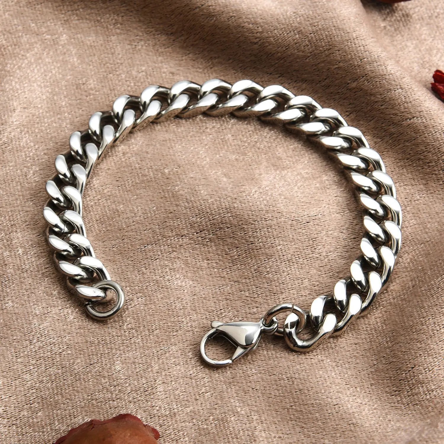 Stainless Steel Bracelet for Men - 8mm-14mm Wide