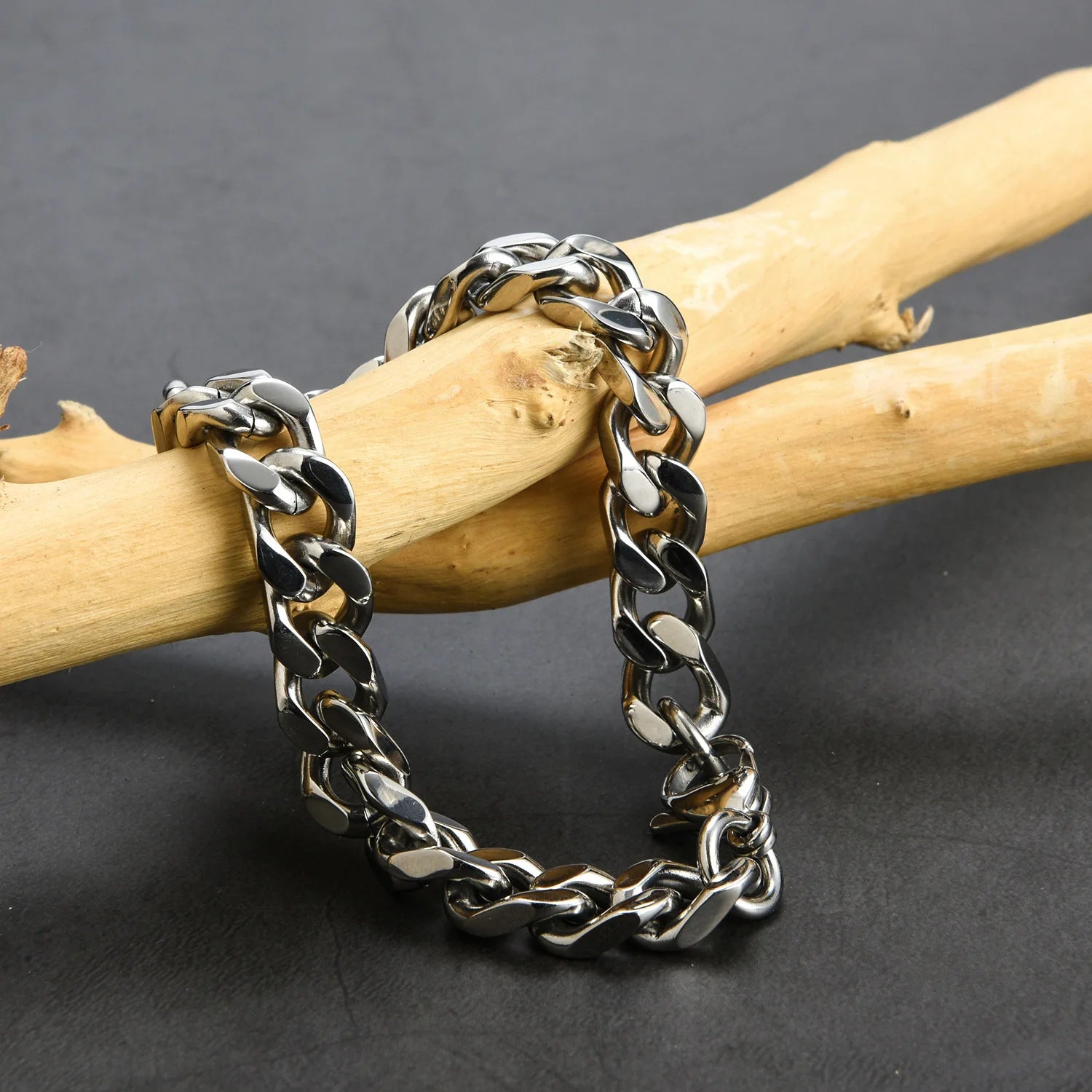 Stainless Steel Bracelet for Men - 8mm-14mm Wide